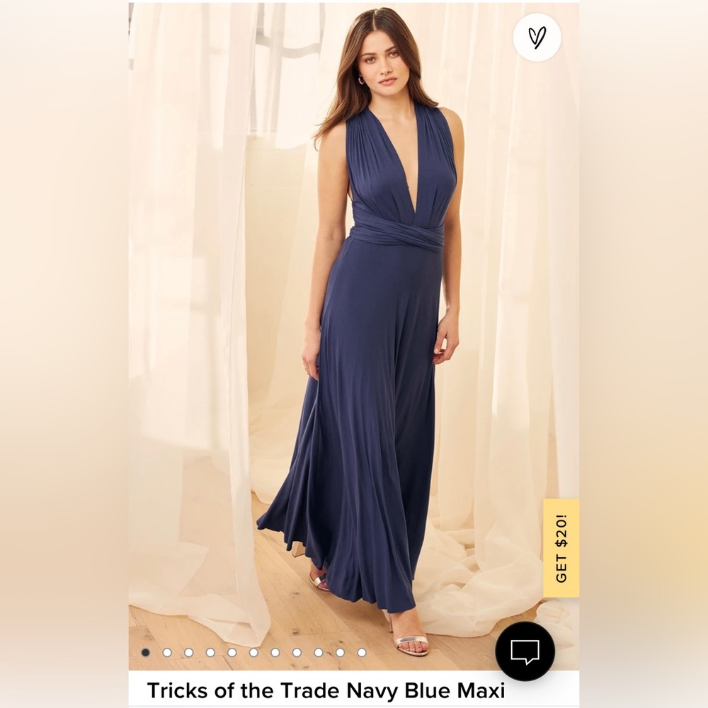 Lulus Tricks of the Trade Blue Maxi
